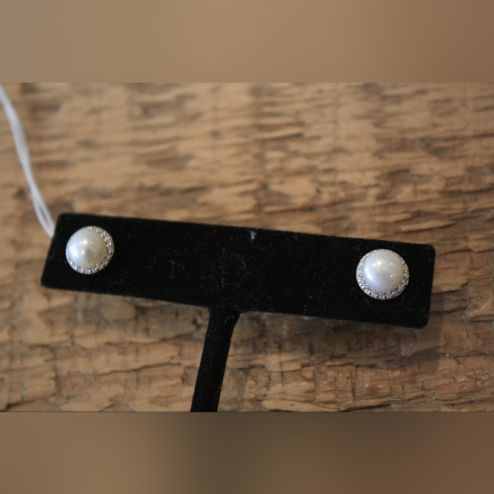 Pearl Crystal Earrings